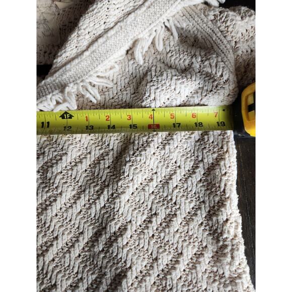 Anthropologie Angel Of The North Cardigan Size Small sweater Fringe Ruffle Boho - Picture 3 of 10